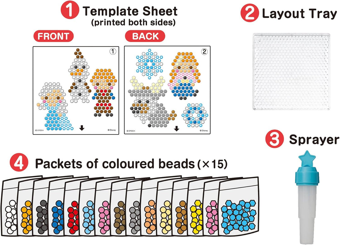 Aquabeads - 79688 - Frozen Character Set (CMN), Mehrfarbig