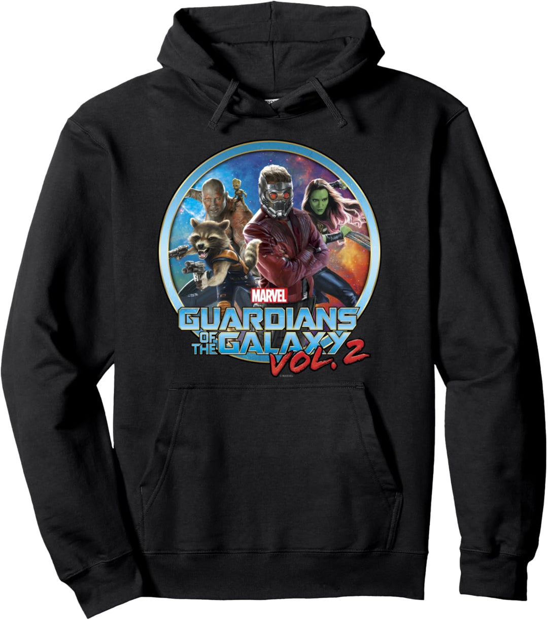 Marvel Guardians Of The Galaxy Vol. 2 Group Action Pose Pullover Hoodie