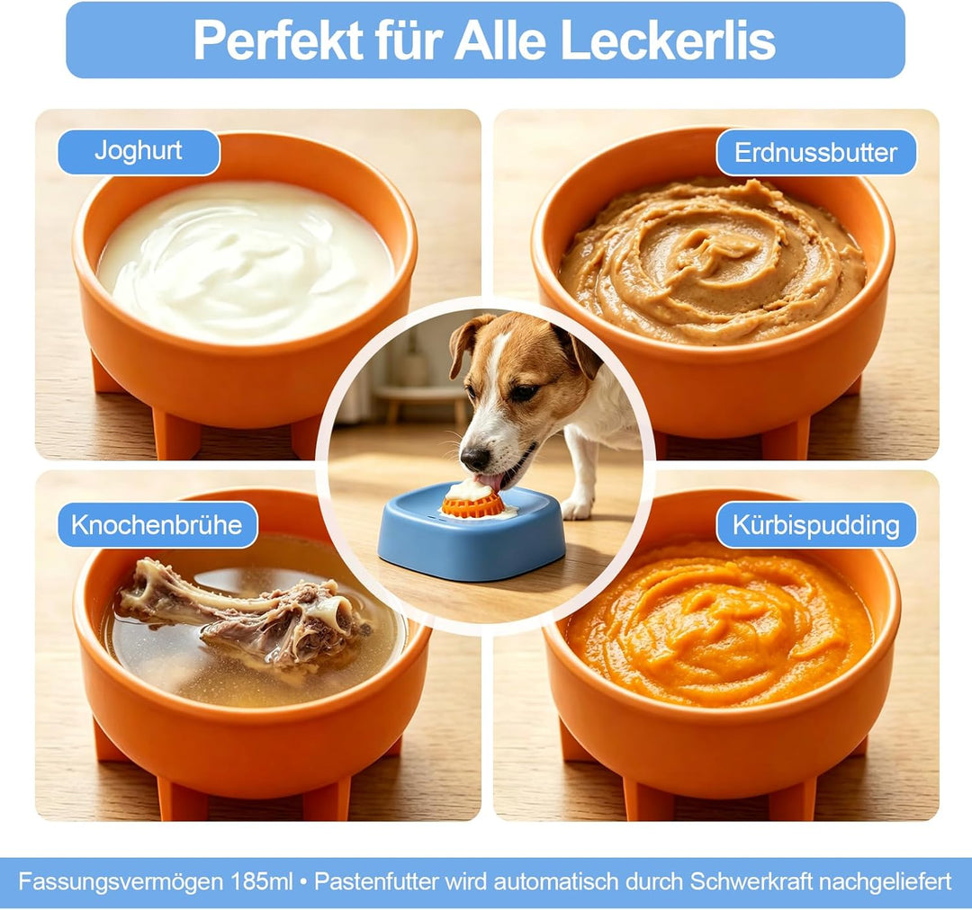 4 Stück Schleckball Hund, Schnüffelteppich Hund, Schleckmatte Schnüffelmatte Beschäftigung für Klein