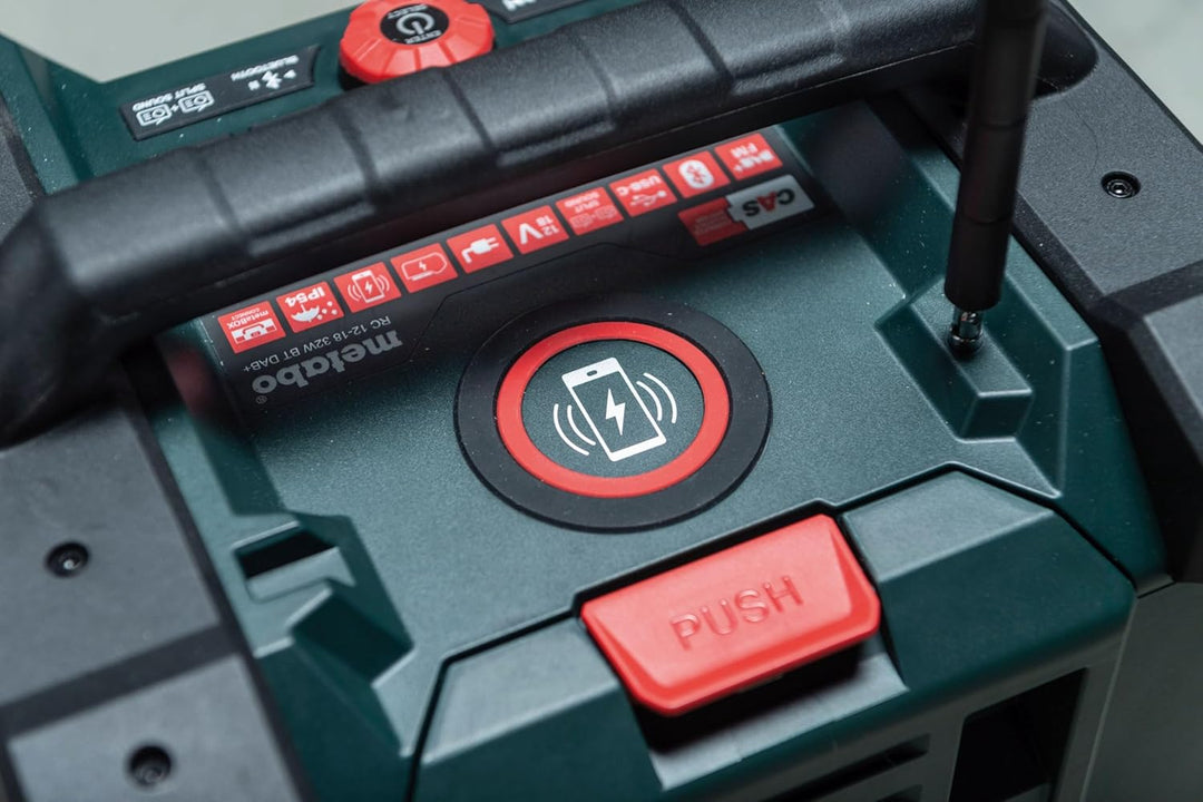 Metabo Akku-Baustellenradio RC 12-18 32W BT DAB+, 18 V, mit Bluetooth und AUX, Schutzklasse IP 54, R