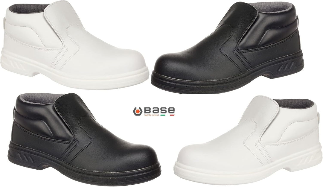 Portwest Steelite Schlupf-Sicherheitsstiefel S2, Grösse: 37, Farbe: Schwarz, FW83BKR37, Schwarz