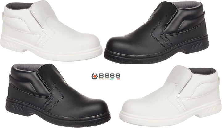 Portwest Steelite Schlupf-Sicherheitsstiefel S2, Grösse: 37, Farbe: Schwarz, FW83BKR37, Schwarz