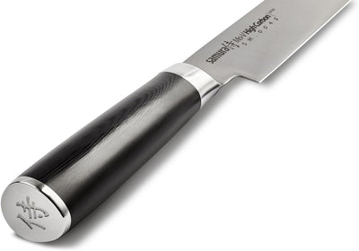 Samura Profi Tranchiermesser ultra-scharf, gross, aus japanisch AUS 8 Edelstahl, 23 cm Klinge, mit G