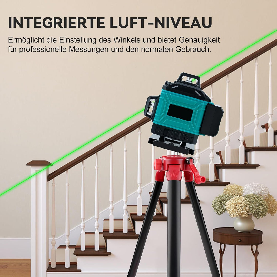 Wasserwaage-Stativ für Messgerätehalter, 1,5 m verstellbares Laser-Nivellier-Teleskopstativ für selb