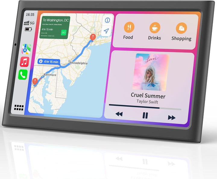 7” tragbarer CarPlay Display für Autos, 60FPS Car Play für Apple CarPlay &amp; Android Auto, Auto Displa