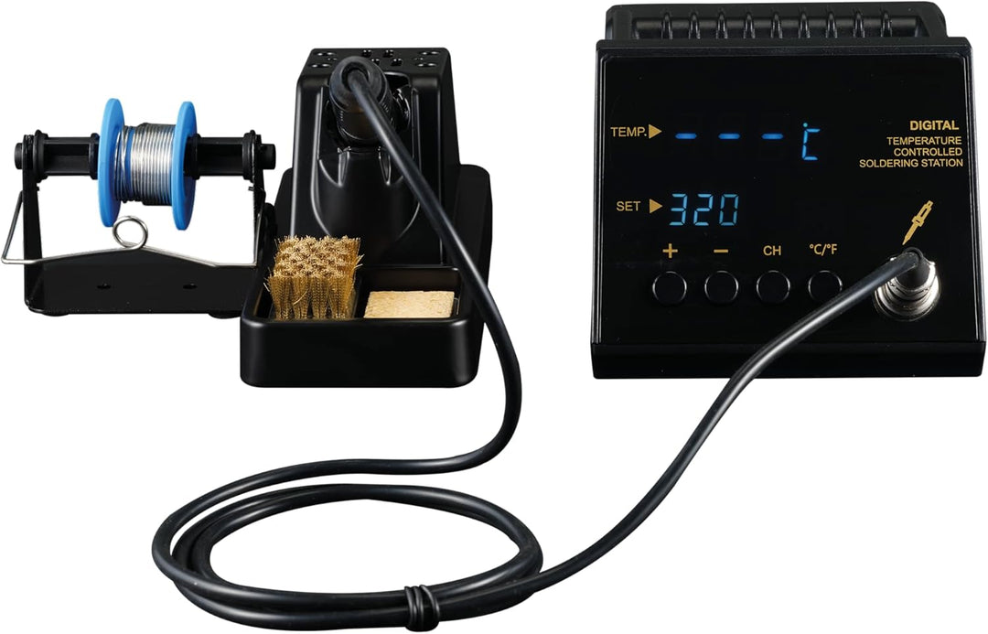 McPower Lötstation | MLS-8961 | 50W, 160–480°C, LED-Display, Lötkolben mit Soft-Griff, Temperaturreg