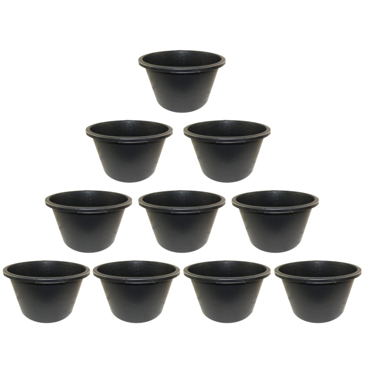 10 St. Mörtelkübel DEWEPRO® - Mörteleimer - Mörtelwanne - Baueimer - Mörtelkasten für Garten und Bau
