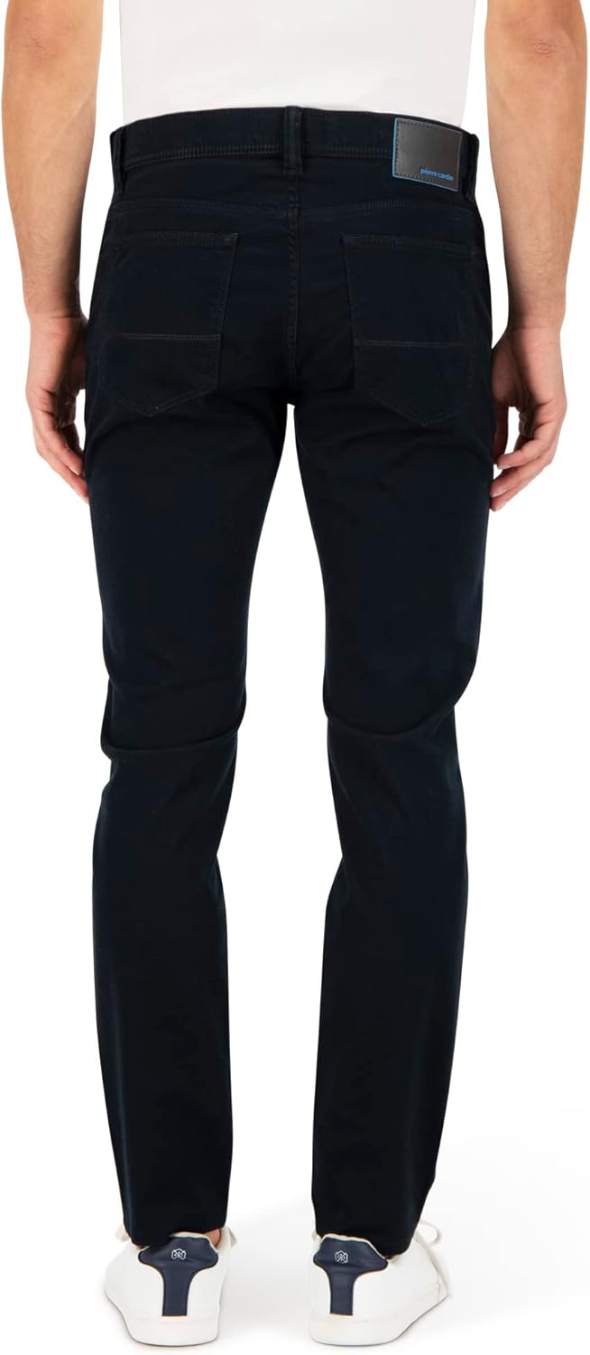 Pierre Cardin Herren 5 Pocket Stoffhose 30W / 34L Marine, 30W / 34L Marine