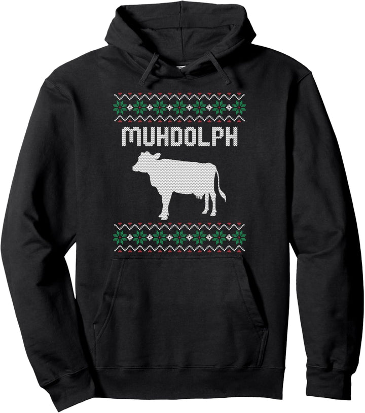 Ugly Christmas Sweater Ugly Sweater Kuh Kühe Bauer Landwirt Pullover Hoodie