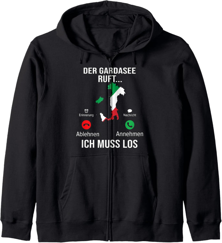 Der Gardasee ruft Italien Ich Muss Los Kapuzenjacke