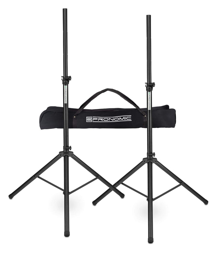 Pronomic SPS-1S Eco-Set - 2 Boxenstative aus Stahl, ausziehbar von ca. 120-193 cm, Belastbarkeit: ma