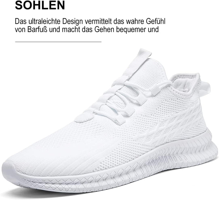 FUJEAK Herren Walkingschuhe Turnschuhe Fitnessstudio Sportschuhe Sneaker Running Tennis Schuhe Freiz