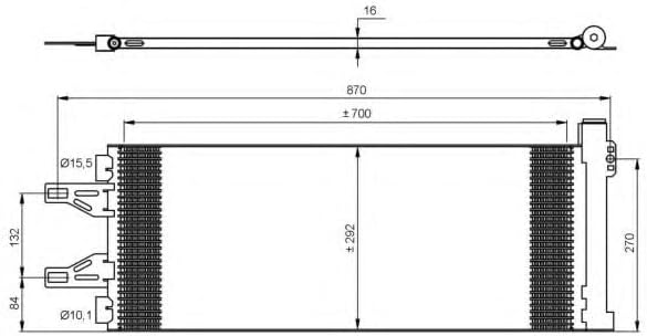 NRF 35894 Kondensator, Klimaanlage