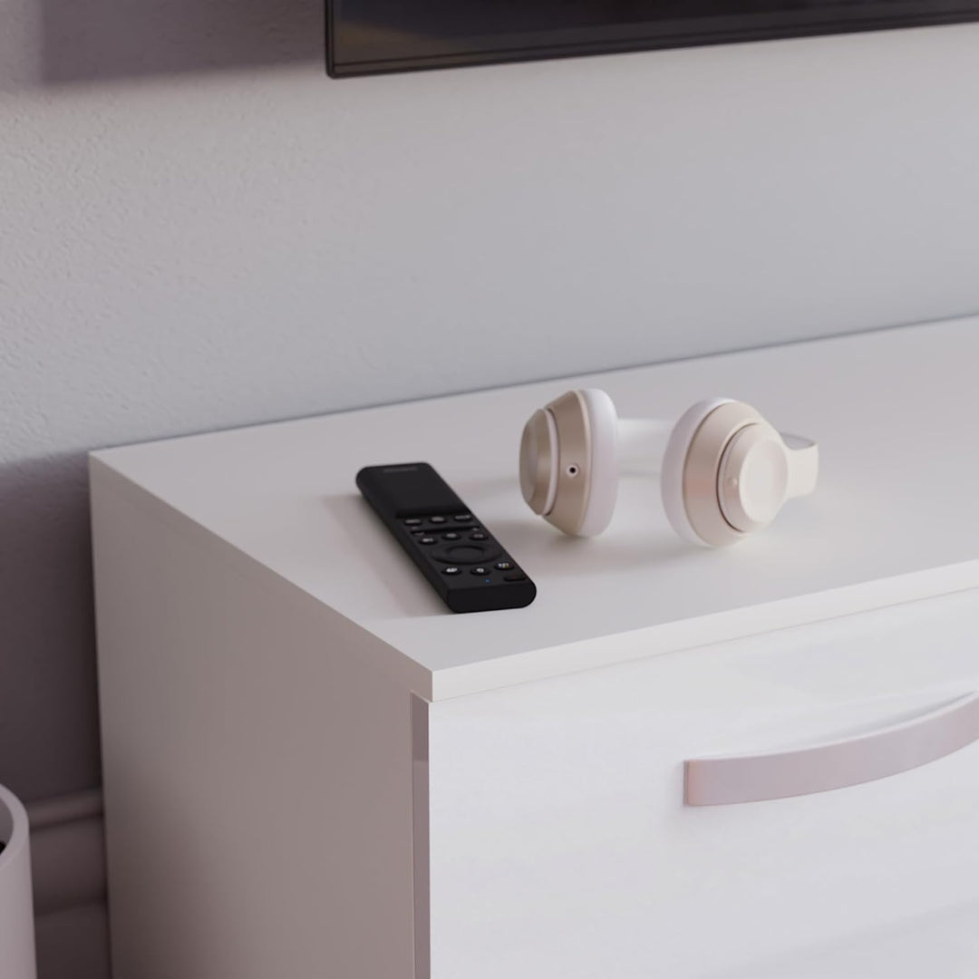 Vida Designs Cosmo TV-Schrank mit 2 Türen, modern, glänzend, matt, MDF, Wohnzimmerschrank, Media-Stä