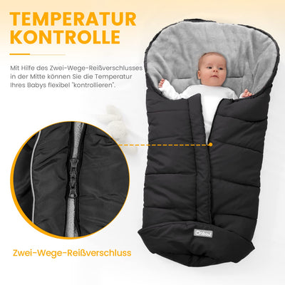 Orzbow Fusssack für Kinderwagen Buggy,Baby Fusssack Schlafsack,Babyfusssack für Babyschale,Winterfus