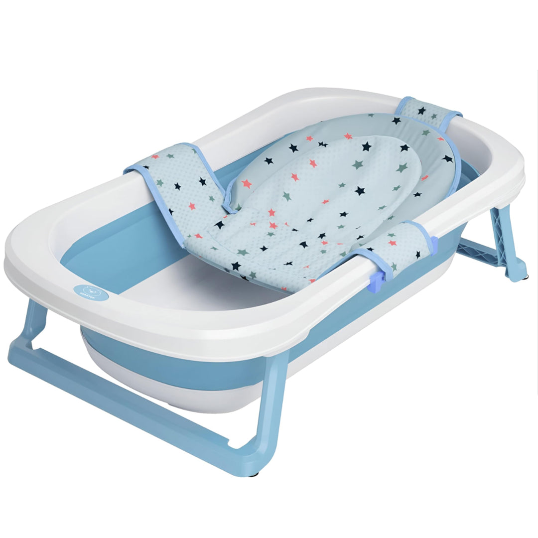 BEARTOP Babywanne Faltbar - Innovatives Design für einfache Aufbewahrung, inkl. Tragetascheneinsatz