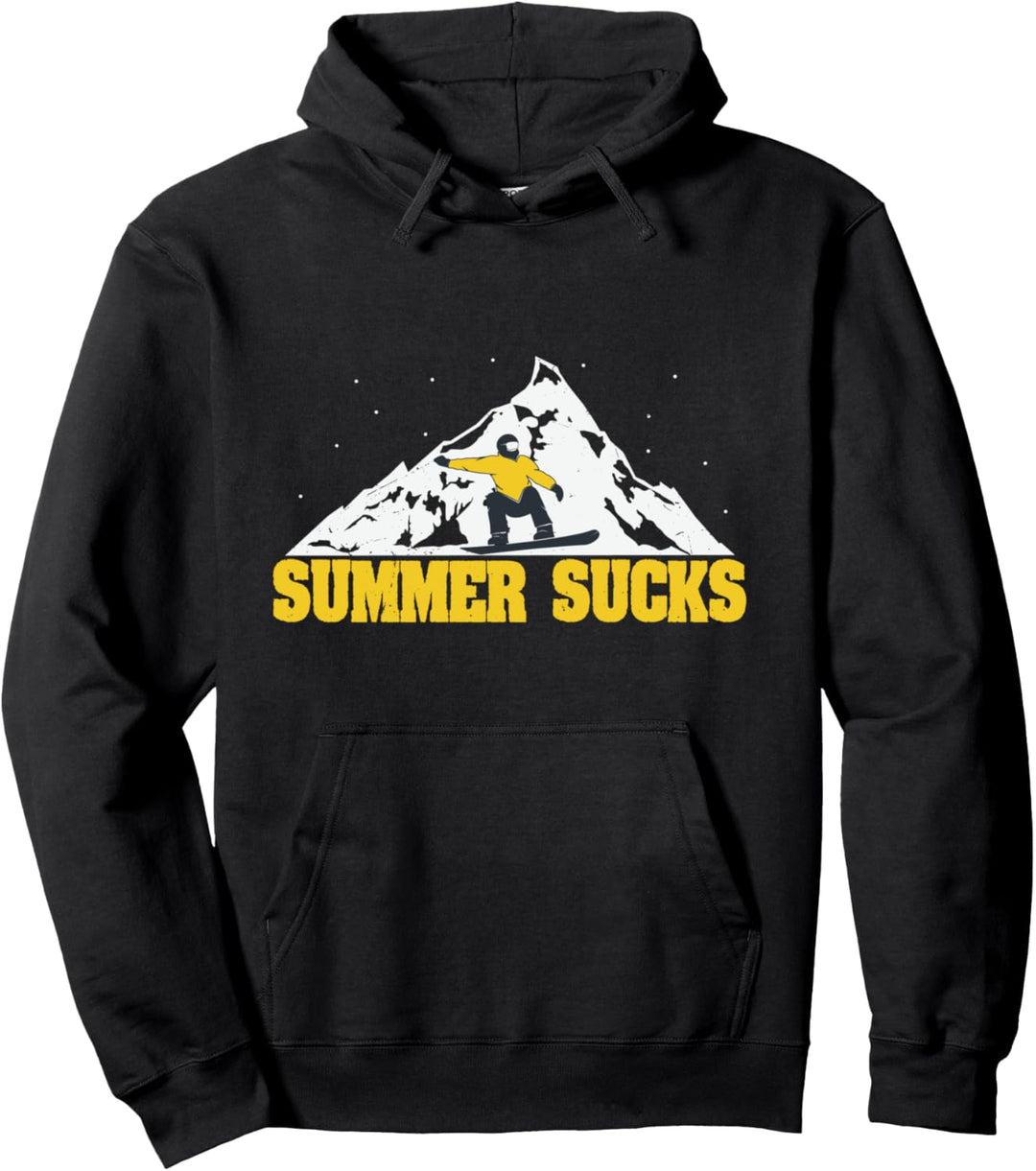 Summer Sucks dabbender Snowboarder Snowboard Pullover Hoodie