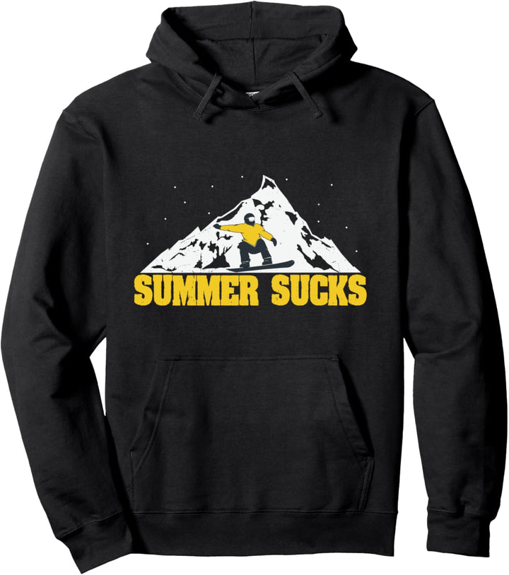 Summer Sucks dabbender Snowboarder Snowboard Pullover Hoodie