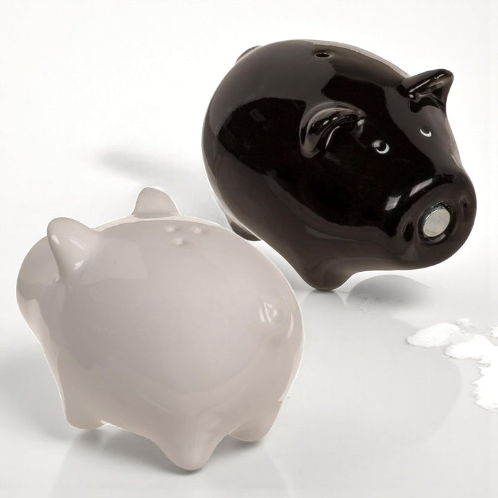 MIJOMA Salz- & Pfefferstreuer Set - Stilvolles Porzellandesign, Lebensmittelecht, Einfach zu Befülle