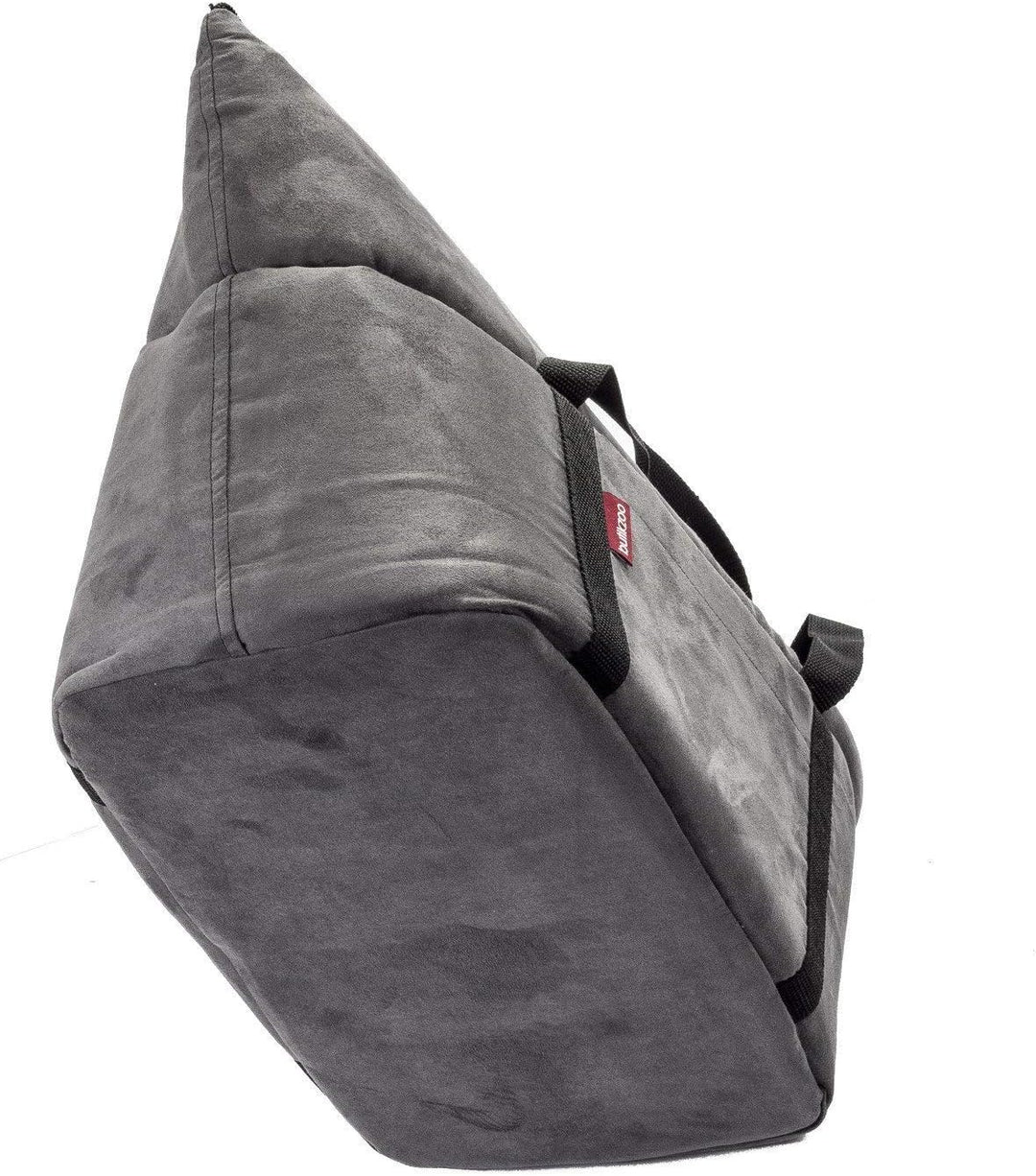 BOUTIQUE ZOO Hundetasche, Welpentasche - Grau (Kunstleder/Wildlederimitat), S bis 5 kg - Tragetasche