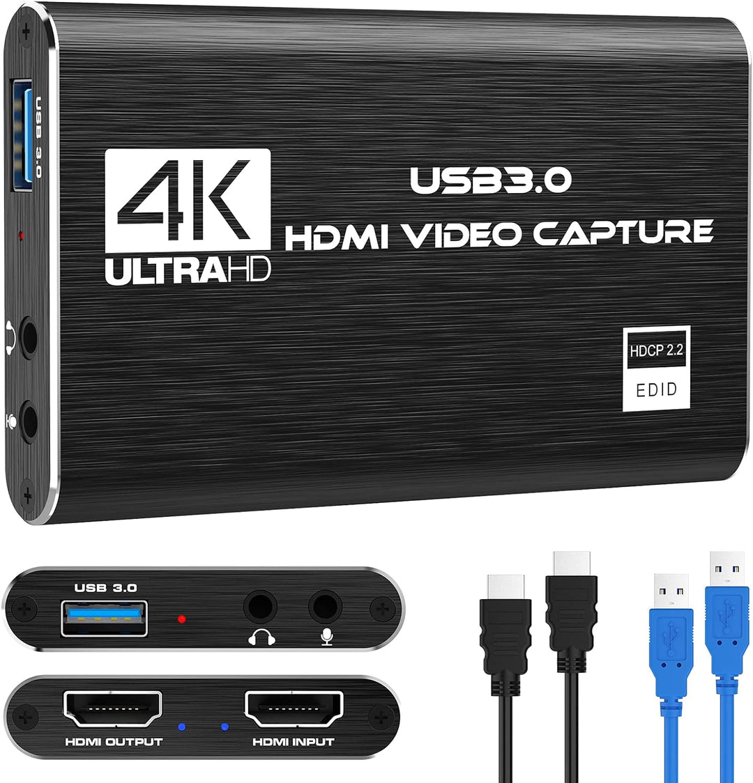 Rybozen Game Capture Karte USB 3.0 Video Card HD 1080P HDMI Videoaufnahme mit Live- Übertragungen Re