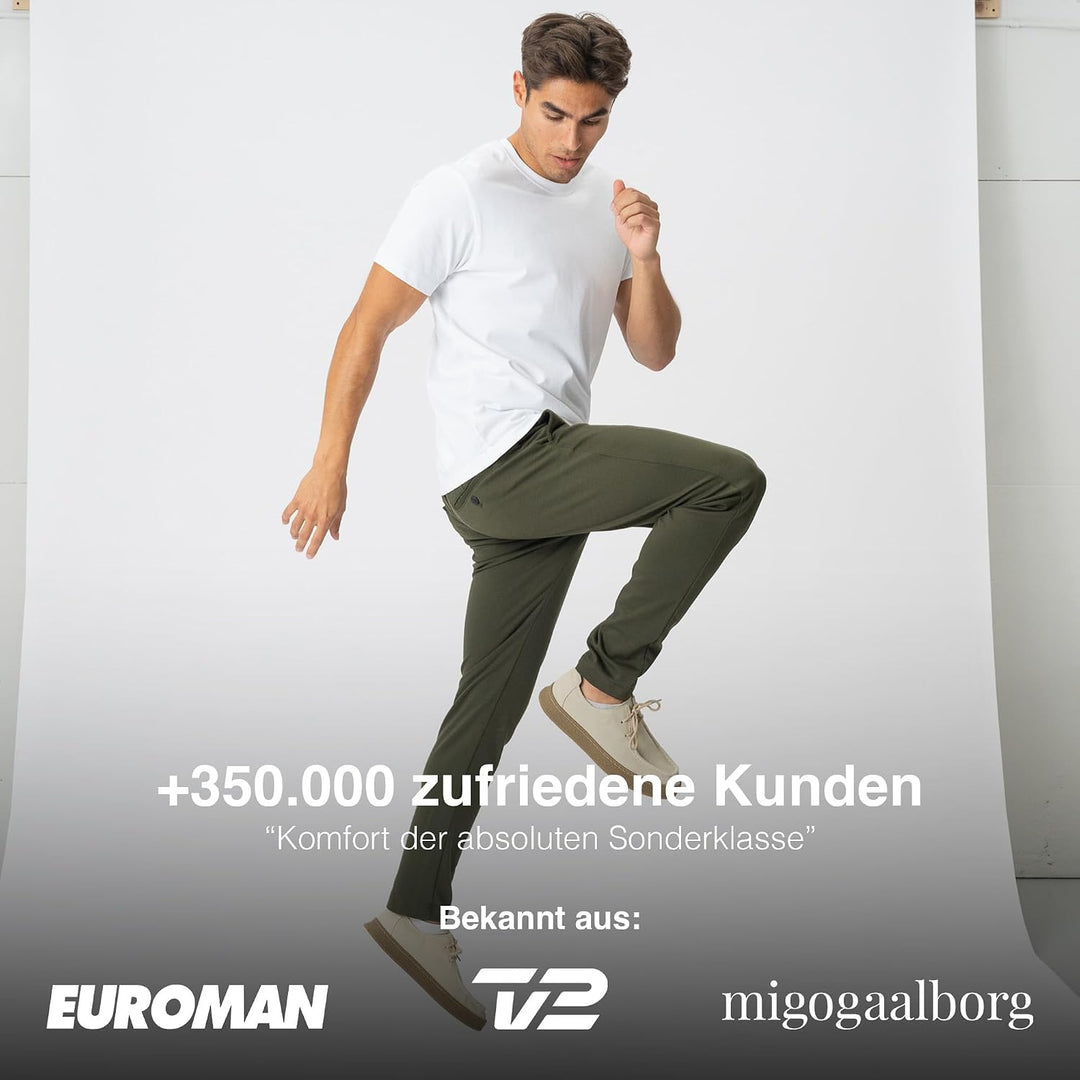 Performance Pants Herren - Stilvolle Slim Fit Herren Hosen Stretch - Hosen Herren Stretch - Angenehm