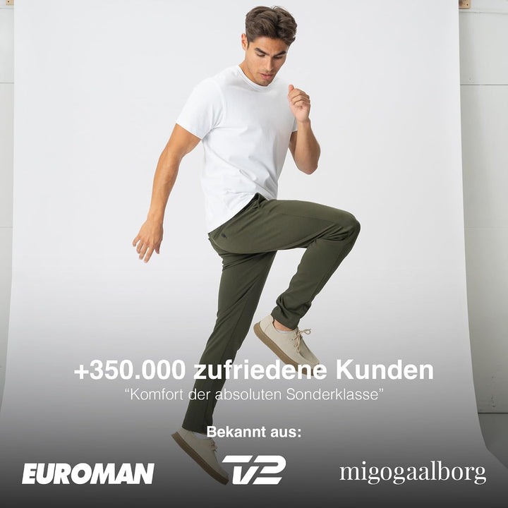 Performance Pants Herren - Stilvolle Slim Fit Herren Hosen Stretch - Hosen Herren Stretch - Angenehm