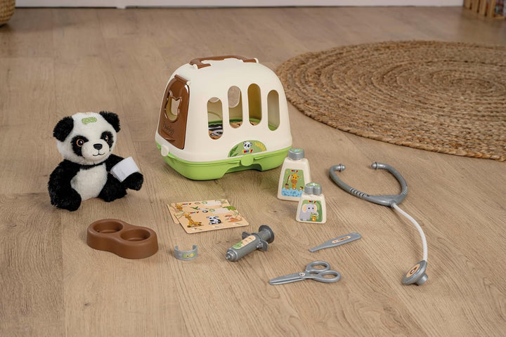 Smoby - Tierarzt-Spielset im Koffer mit Panda Kuscheltier - Rollenspiel für Kinder ab 3 Jahren