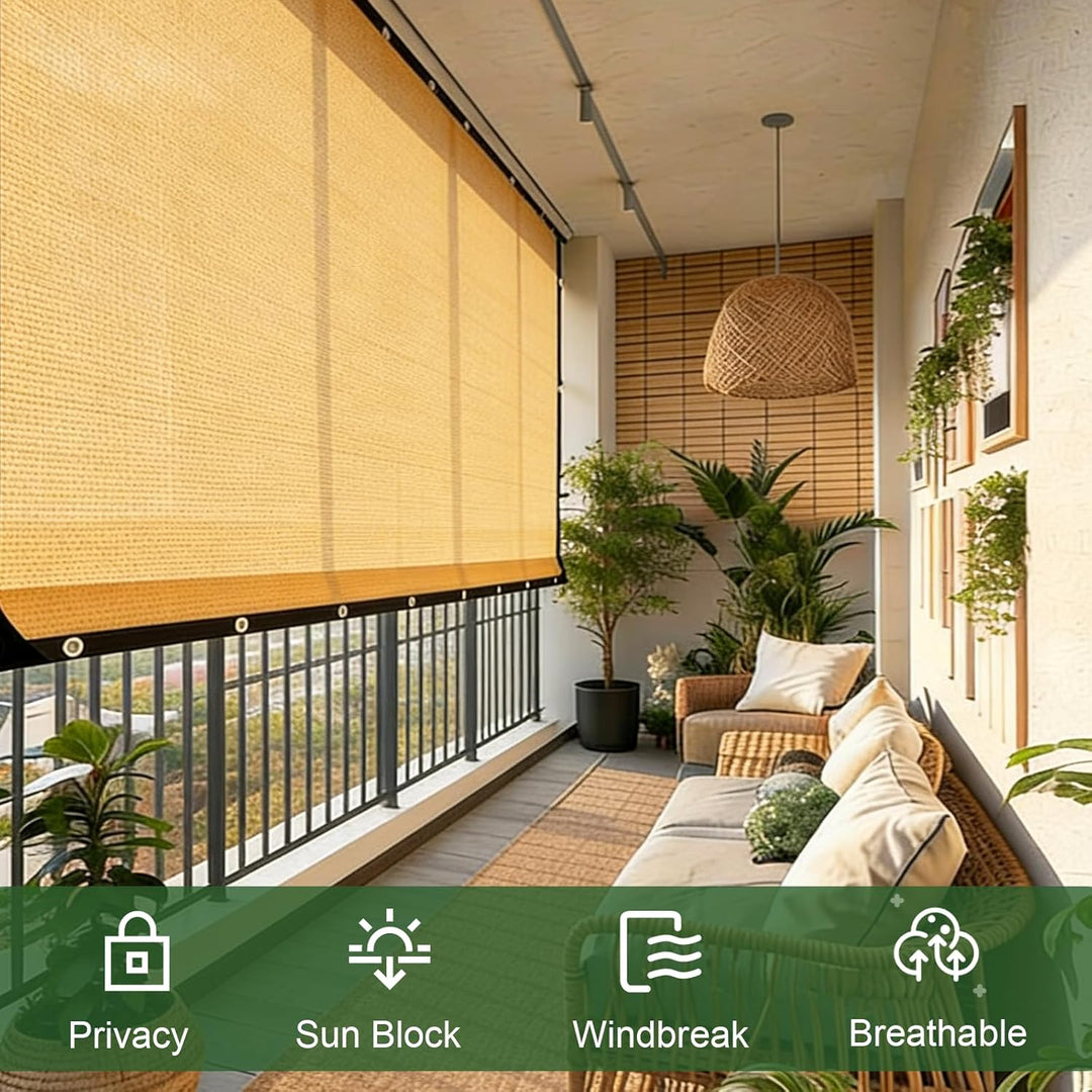 Schattierungsnetz, Garten Schattennetz mit Ösen, Schattiernetz 80-95% uv-Schutz Sonnenschutznetz, Be