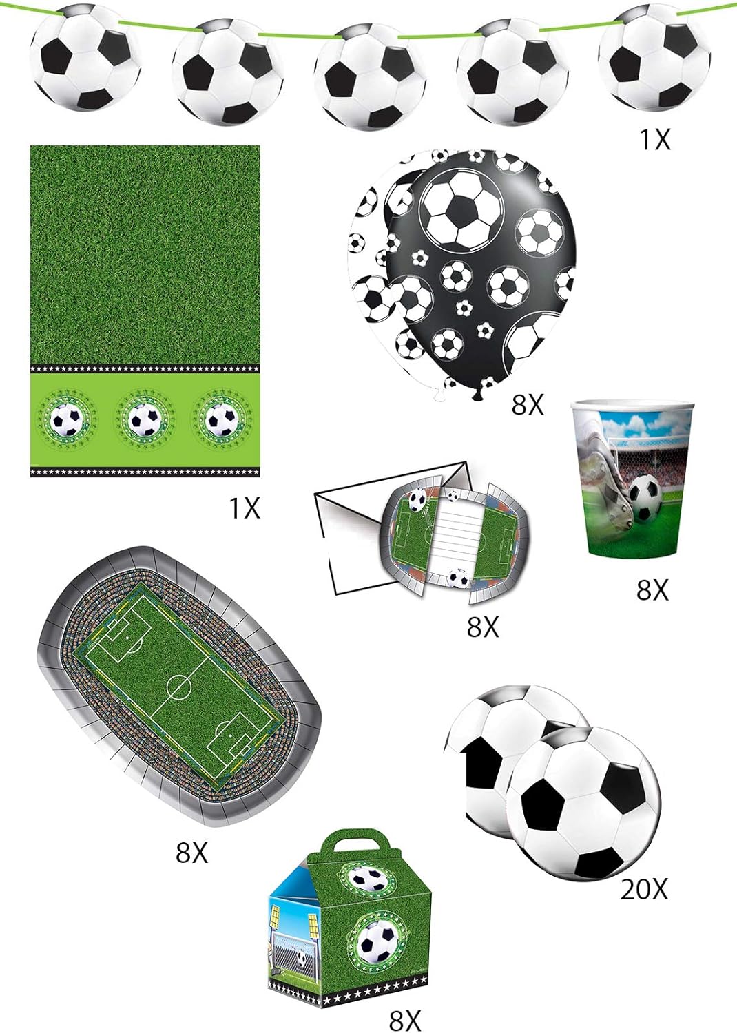 Folat 00223 - Partyset, Fussball