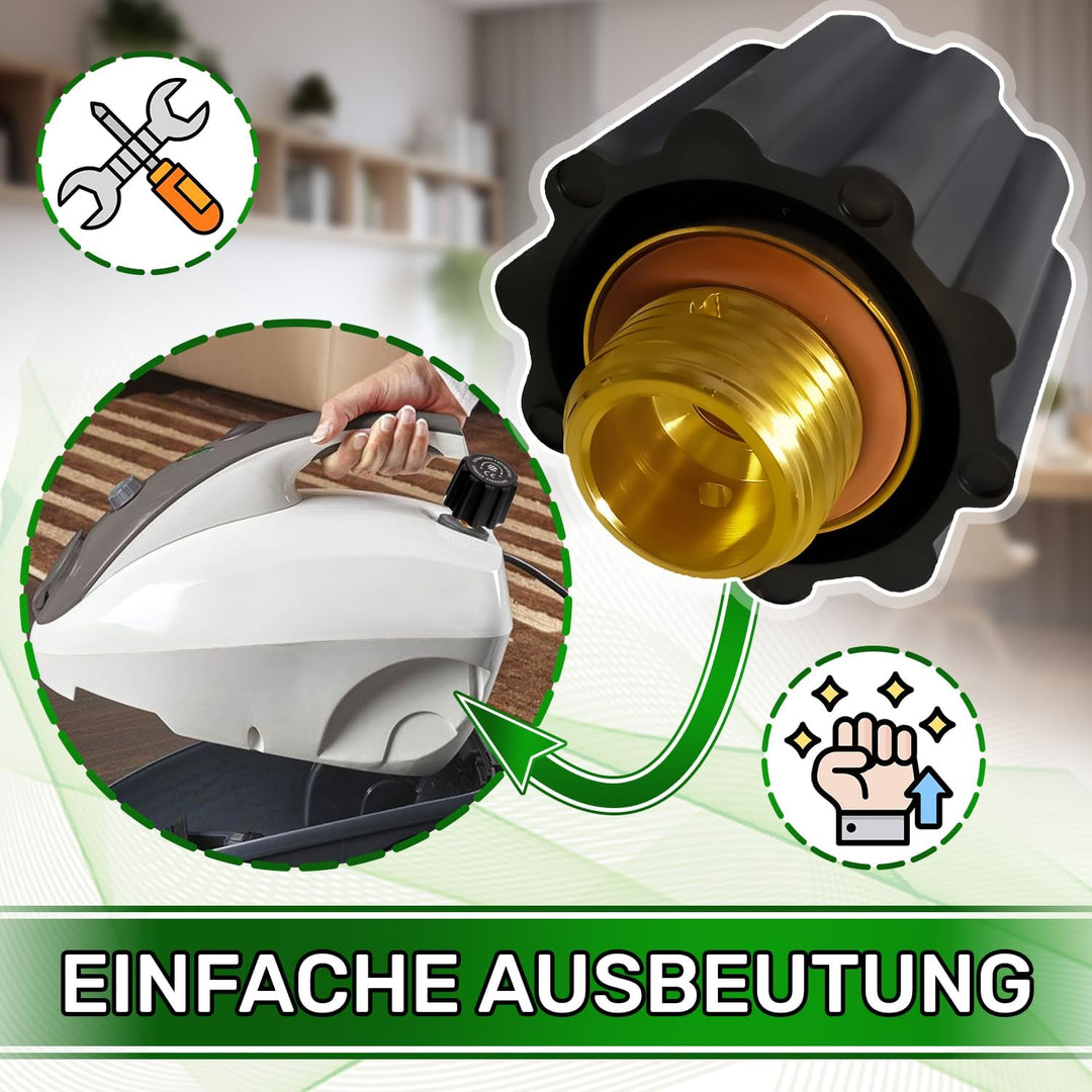 Ventil für Polti Vaporetto oder für Polti Vaporella - Einstellung 4,5 Bar - Aussengewinde von 1/2" V