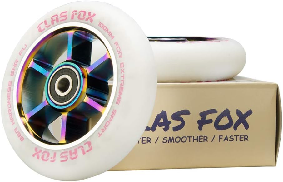CLAS FOX Pro Stunt Scooter Rollen Roller Räder 110mm EIN Paar mit ABEC-9 Kugellager CNC Metallker (2