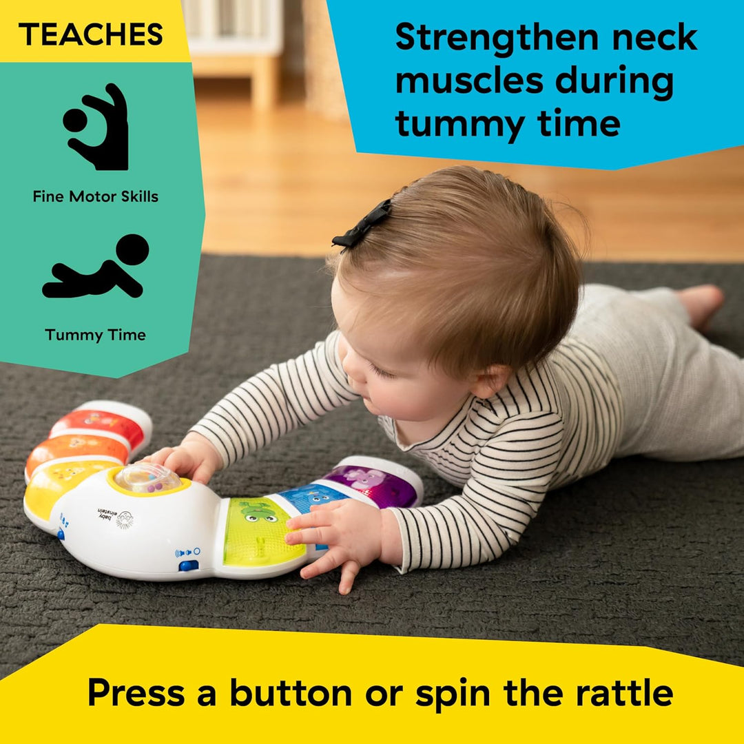 Baby Einstein, Glow & Discover Light Bar, Babyspielzeug mit Lichtern, Melodien & Rassel, 3 Modi: Tie