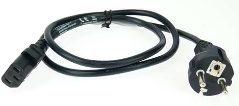 4 Stück Adam Hall 1 m Kaltgerätekabel Netzkabel schwarz 3 x 0,75 mm² CEE 7/7 - C13, K3PKD 0100 1 m K