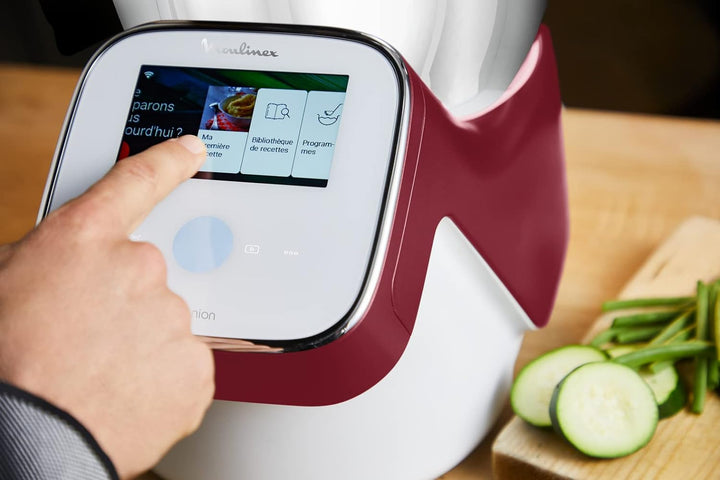 Moulinex HF9345 I-Companion Touch XL Küchenmaschine, 1550 W, 3L, 30 bis 150 °C, 14 Automatikprogramm