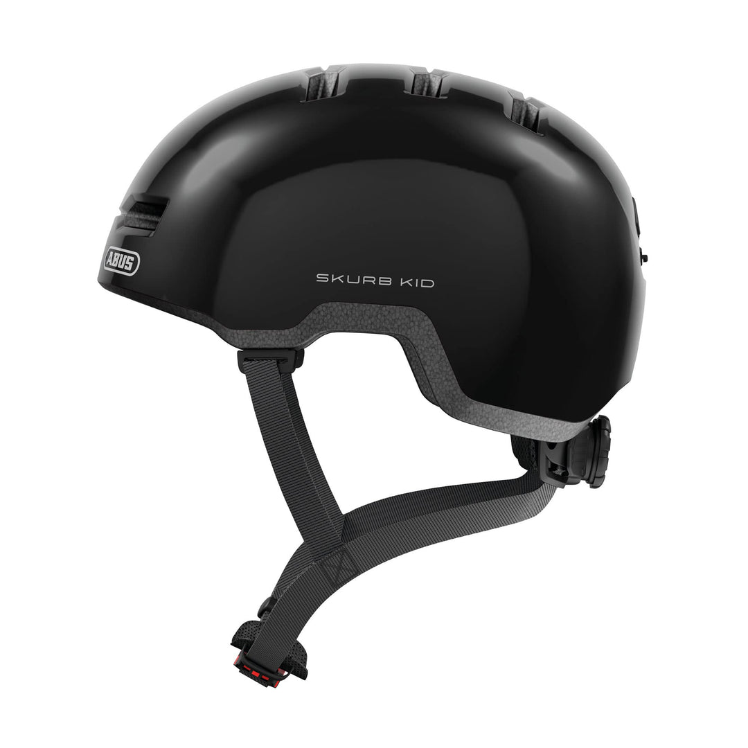 ABUS Kinderhelm Skurb Kid - robuster Fahrradhelm im Skater-Look mit Platz für einen Zopf und vielfäl