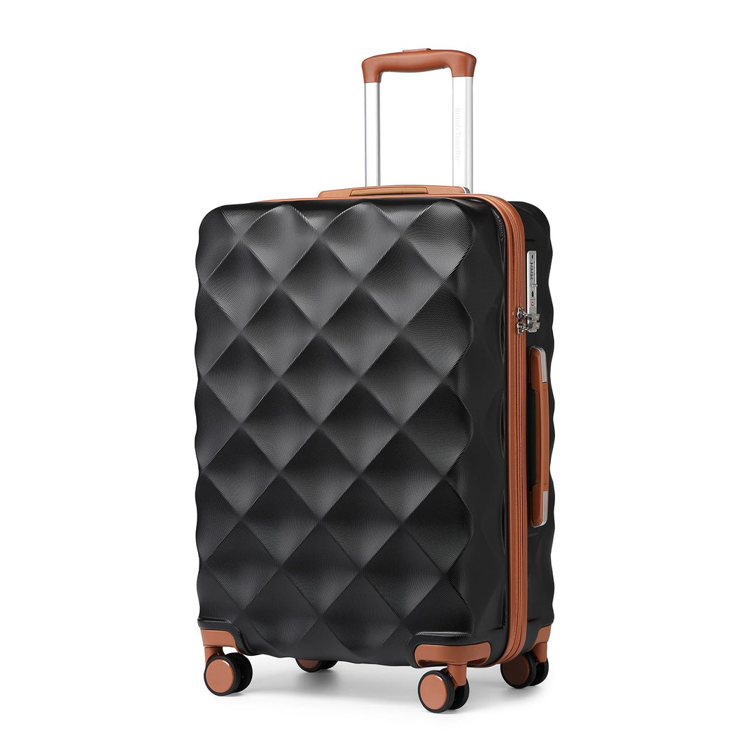 British Traveller Hartschalenkoffer Mittelgross Handgepäck Koffer 61 * 42 * 26cm Reisekoffer Mittelg
