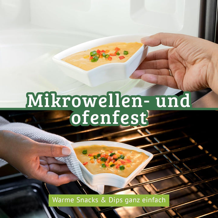 Chef Tacos - Snackteller - 26 cm - Mehrere Schalen mit Platz für leckere Snacks - Drehbarer Serviert