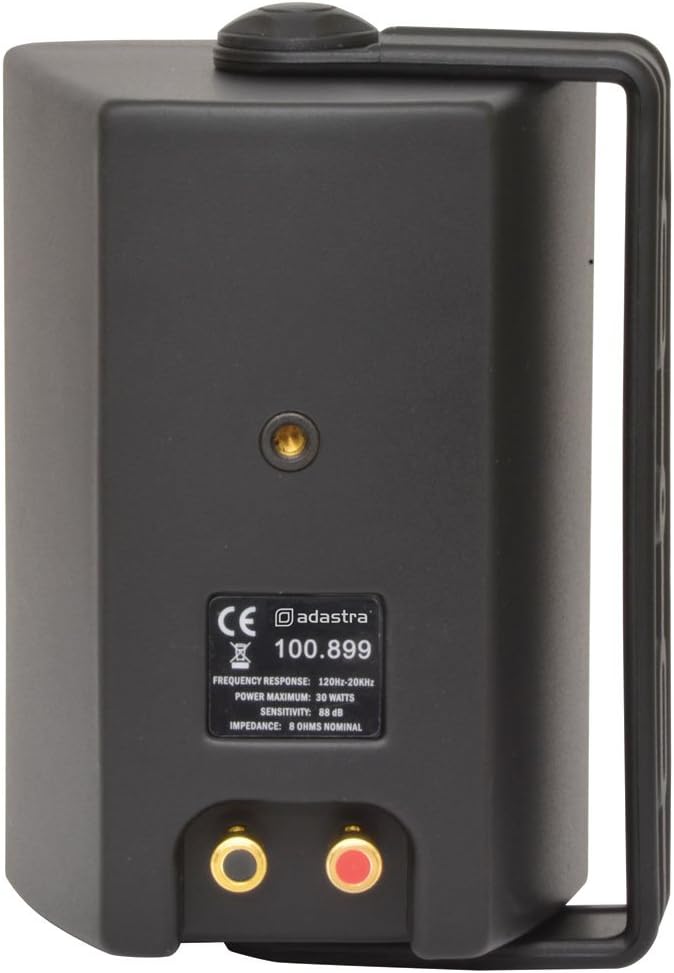 Adastra | Hochwertige Stereo-Lautsprecher Werden paarweise geliefert, max. 60 W, schwarz. Schwarz 3