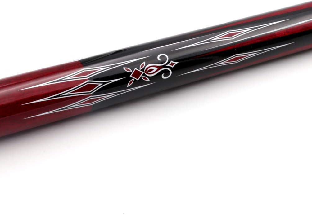 CUESOUL 3 Kissen Carom Billard Queue 56 Zoll Gewicht 18 Unzen, Holzverbindungssystem rot, rot