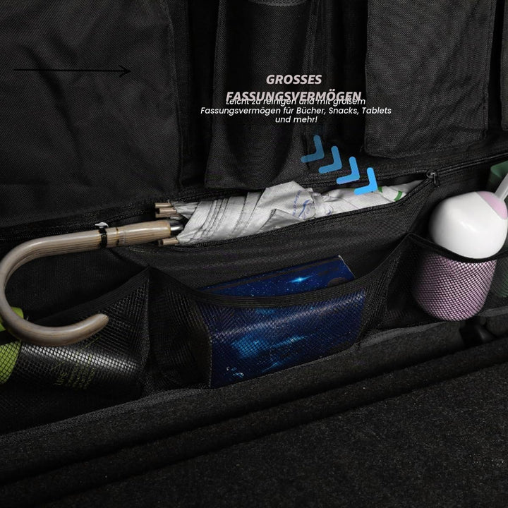CGEAMDY Multifunktionale Auto Organizer Rücksitz, Kofferraum Organizer Auto, Oxford Tuch Auto Koffer