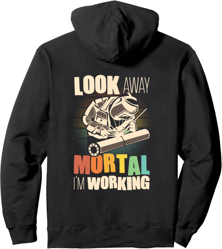 Welder Gifts Lustiges Schweissen Bild auf der Rückseite Pullover Hoodie