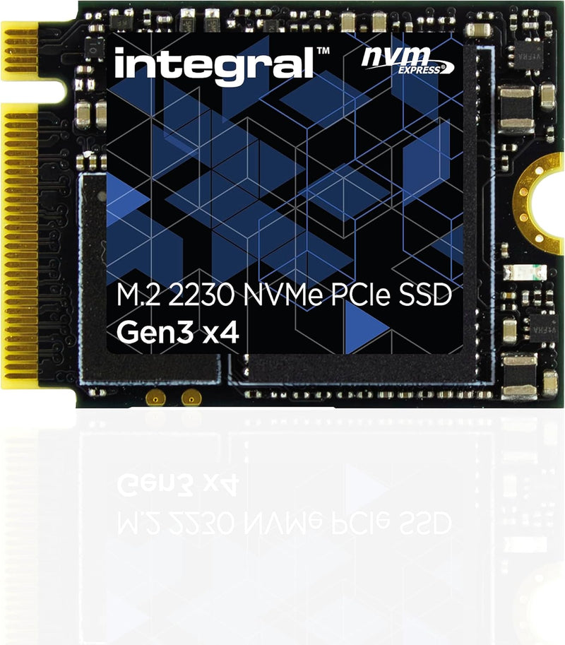 Integral 1TB NVMe M.2 2230 SSD PCIe Gen3 x4 - Read Speed bis zu 3400MB/s, Write Speed bis zu 3000MB/