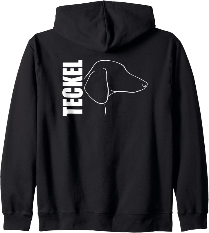 Teckel Profil Hunderasse Dackel Hund Hunde Kapuzenjacke