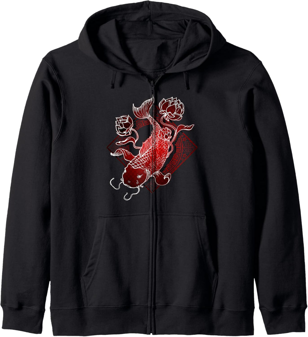 Koi Fisch Lustiges Grafikdesign Geschenk Fun Kapuzenjacke