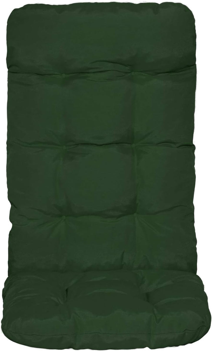 Beautissu 2er Set Hochlehner Auflagen 120x50x8cm - Sitzpolster Set für Gartenstühle Outdoor Stuhlkis