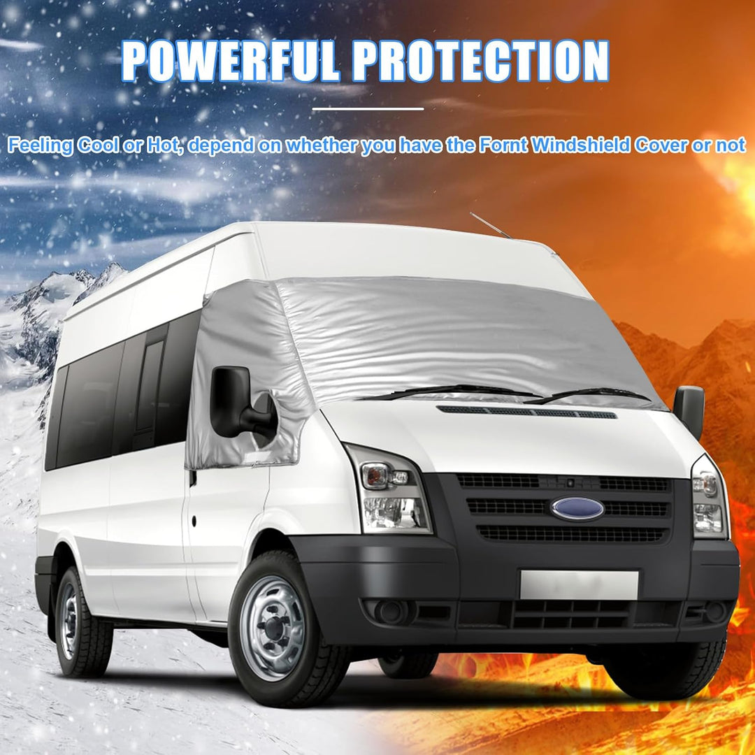 Auto Windschutzscheiben Abdeckung Ersatz für Ford Transit Van MK7 Low-Top und Mid-Top 2006-2013, Son