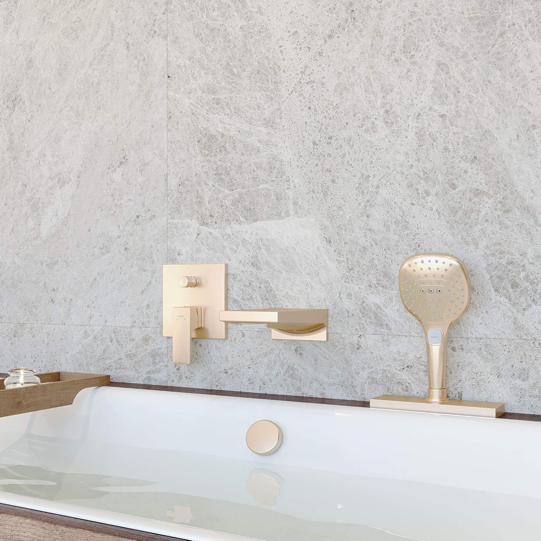 hansgrohe Duschkopf Raindance Select E, Handbrause 120mm, 3 Strahlarten, Brushed Bronze