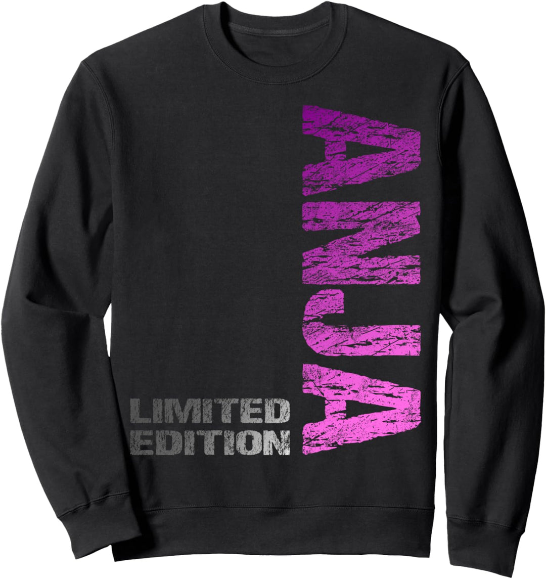 Anja Name Vorname Mädchen Frau Geburtstag Sweatshirt