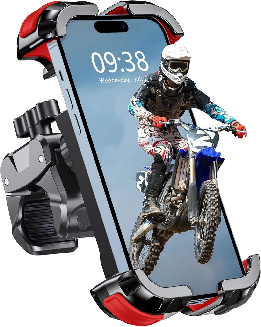 Babacom Handyhalterung Fahrrad Lenker, [1s-Sperre] [Sicherer Schutz] Handyhalterung Motorrad, Anti S